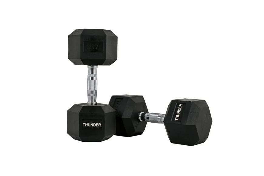 Гантель шестигранна 17,5 кг THUNDER HEXAGONAL-DUMBBELLS-17,5K HEXAGONAL-DUMBBELLS-17,5K фото