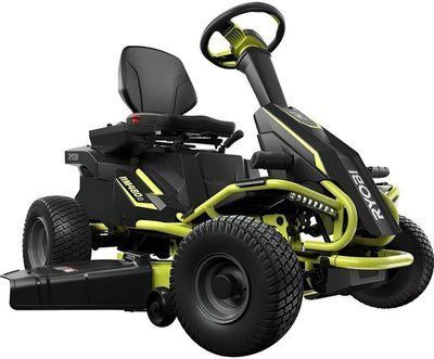 Газонокосарка-райдер Ryobi RY48RM76A, акумуляторна, 48V, 76CM, 1х50А&middot;год 35-115 мм, до 4000 кв.м, фари, 5133004972 фото