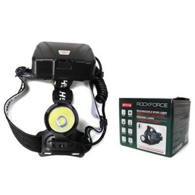 Ліхтар світлодіодний акумуляторний налобний ROCKFORCE RF-01156 47803(for) фото