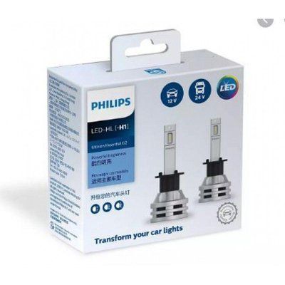 Лампи світлодіодні PHILIPS 11258UE2X2 H1 19W 12-24V Ultinon Essential G2 6500K 29699-car фото