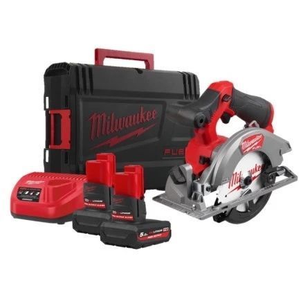 Пила дискова акумуляторна безщіткова MILWAUKEE M12 FCS442-502X, &Oslash; 140 мм (ЗУ + 2акк.Х5А&middot;год + HDкейс) 4933493489 фото