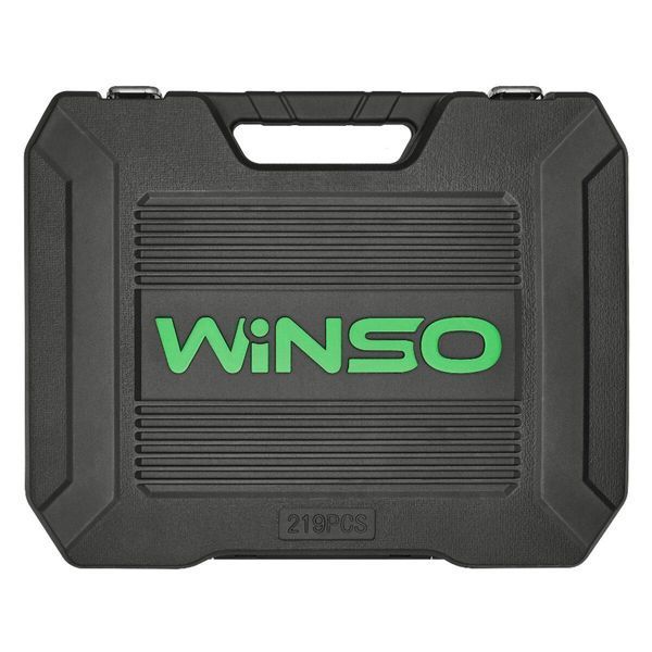 Професійний набір інструментів в кейсі Winso Pro 1/2", 1/4", 3/8" 72T, CR-V, 219од. 924219 924219(L) фото
