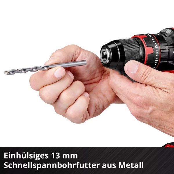 Дриль-шуруповерт ударний акумуляторний Einhell TE-CD 18/44 Li-i 1x2.5Ah (4514287) 4514287 фото