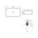 Комплект Qtap Tern: Раковина накладна прамокутна 610x350x135 мм WHITE + Донний клапан PU02 SD00053428 фото 2