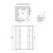 Душова кабіна Lidz Latwa SC90x90.SAT.MID.FR, скло Frost 4 мм без піддона SD00047615 фото 2