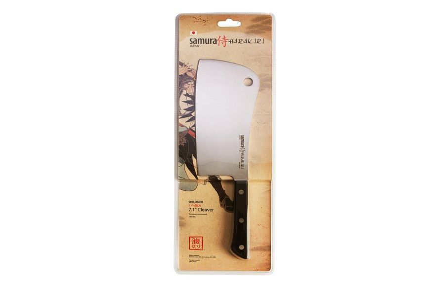 НОЖ-ТОПОРИК КУХОННЫЙ ДЛЯ МЯСА, 180 ММ, SAMURA "HARAKIRI" (SHR-0040B) SHR-0040B фото
