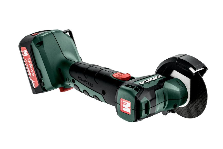 Аккумуляторная болгарка Metabo PowerMaxx CC 12 BL+ 2*2 Ач (Безкоштовна доставка) 600348500 фото