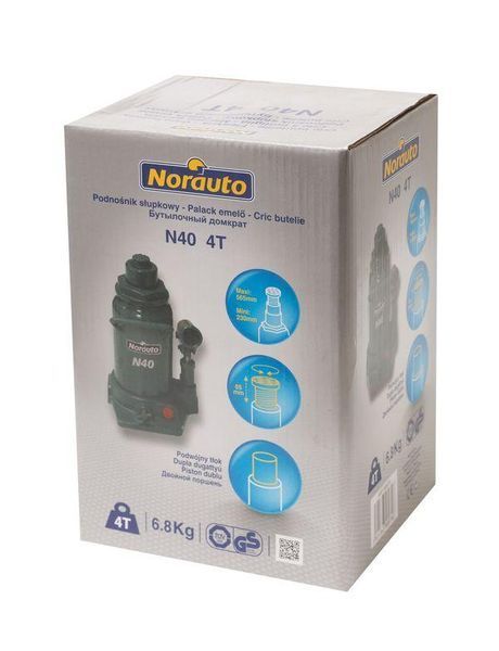 Домкрат пляшковий 2т двуштоковий F-TF0202 24804(for) фото