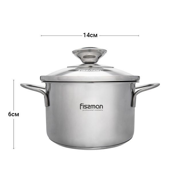 Каструля FISSMAN Bambino 0,9 л SS-5273.14 5273 фото