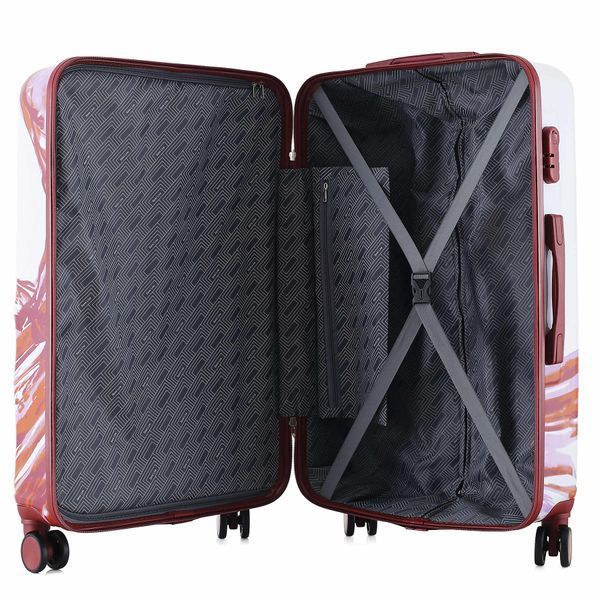 Валіза Semi Line 28" (L) White/Red Print (T5654-3) DAS302890 фото