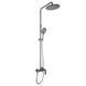 Душова система для душу Qtap Slavonice на два споживачі QTSLA110GMB45913 Gunmetal Black PVD SD00052037 фото 1
