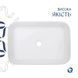 Комплект Qtap Virgo N: Раковина накладна 560x380x130 мм, White, прямокутна + Донний клапан Pop-up PU02 SD00054586 фото 4