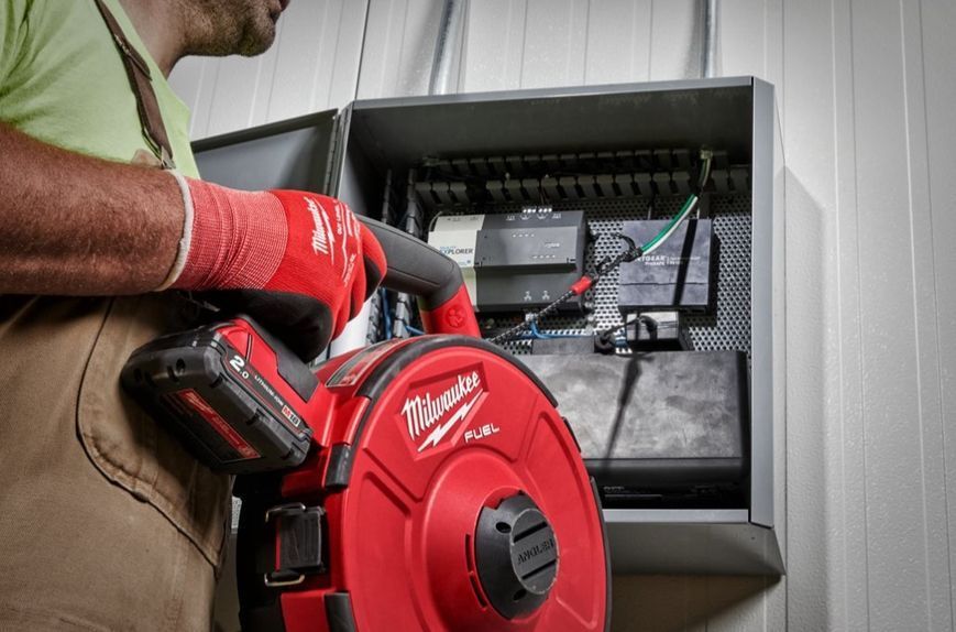 Пристрій акумуляторний для протягування кабелю MILWAUKEE, M18 FPFT-202 ST Set, 36м (зарядний пристрій M12-18 FC, 2 акумулятори M 4933471953 фото