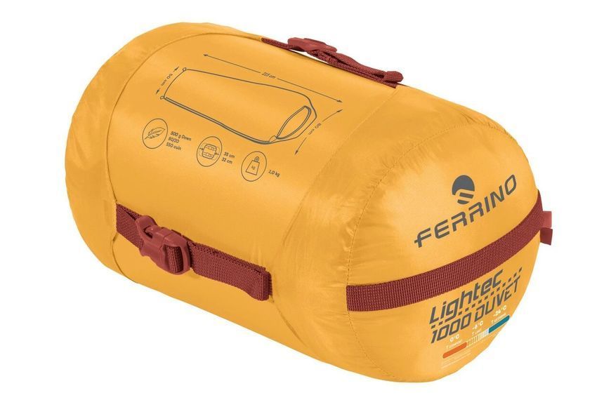 Спальний мішок Ferrino Lightec 1000 Duvet RDS Down -6&deg;C Artisan Gold (86702QGG) 932325 фото