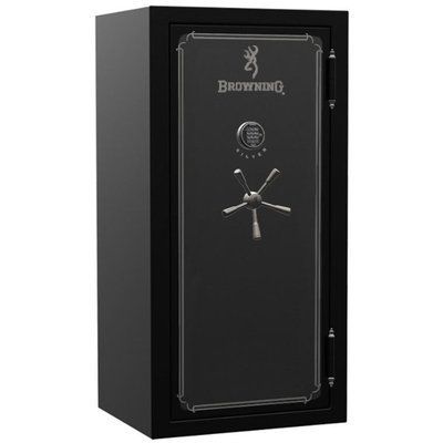 Сейф BROWNING "Silver"153х79х65 чорн. двоколір.,.хром. ручки, ел. замок, Buck/Doe SR33-MDNT-CHRM-E-B фото