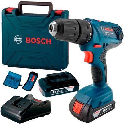Акумуляторний дриль-шуруповерт Bosch GSR 180-LI 2 x 2,0Ah AC 06019F810A фото