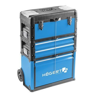 Візок для інструментів, 3 модуля HOEGERT 3 (HT7G080), кількість висувних ящиків, шт: 3 5902801238369 фото
