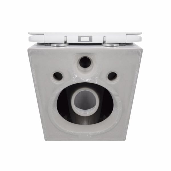 Унітаз підвісний Qtap Jay безобідковий з сідінням Soft-close QT07335176W SD00036224 фото