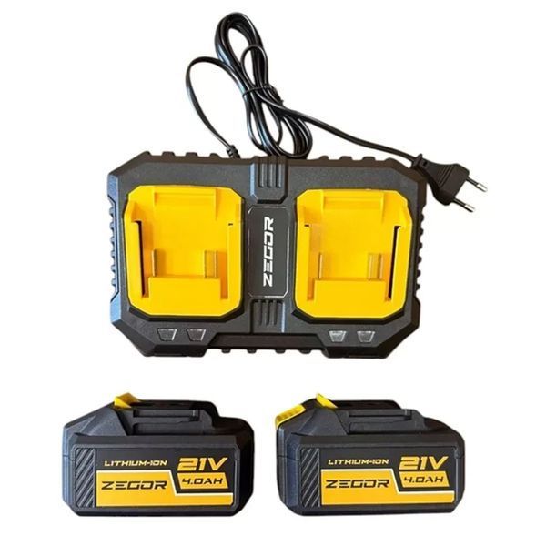 Пила ланцюгова акумуляторна Zegor CSPB-21BL-16W PROFESSIONAL 2 акумулятори 4330 4330 фото