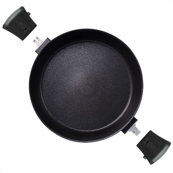 Сотейник Fissman BRILLIANT 28x7,5 см / 4,1 л зі знімними ручками та скляною кришкою (14386) 14386 фото