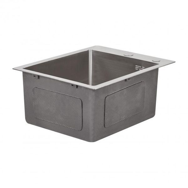 Мийка для кухні інтегрована Lidz Handmade H4050 (LDH4050BRU39258) Brushed Steel 3,0/1,0 мм SD00045362 фото