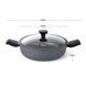 Сотейник Fissman BRILLIANT 28x7,5 см / 4,1 л зі знімними ручками та скляною кришкою (14386) 14386 фото 5