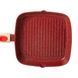 Алюмінієва сковорода-гриль 24 см зі скляною кришкою Square Red MGC HP-4-461R MGC HP-4-461R HP-4-461R фото 7