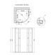 Душова кабіна Lidz Latwa SC90x90.SAT.MID.GR, скло тоноване 4 мм без піддона SD00047614 фото 2