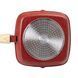 Алюмінієва сковорода-гриль 24 см зі скляною кришкою Square Red MGC HP-4-461R MGC HP-4-461R HP-4-461R фото 8