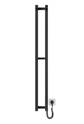 Рушникосушка Hygge Family електрична Slim, 1170х140х80мм, таймер-регулятор, сталь, чорний матовий 3.164.045618.BM 3.164.045618.BM фото
