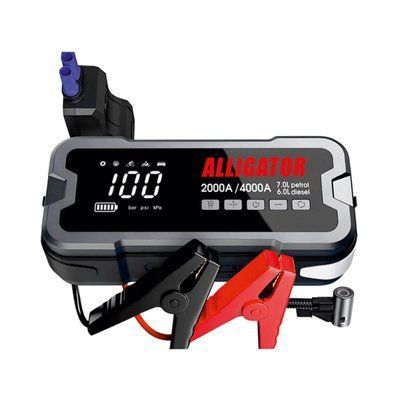 Бустер (пусковий пристрій) Alligator Jump Starter 2000A/4000A 24000mAh з компресором 10Bar JS850(L) фото
