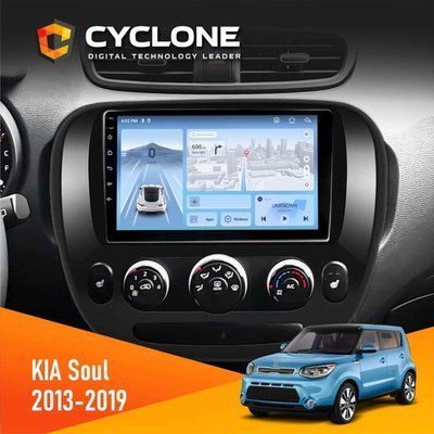 Штатна магнітола KIA Soul 2013-2019 Conditioner Cyclone C9-012 4x64 DSP 4G НФ-00008132 фото