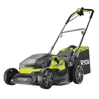 Газонокосарка Ryobi ONE+ Hybrid RY18LMH37A-250, гібридна АКБ+мережа (18В/220В), 2х5.0Аг, 37см, 25-70 мм, 45л, 5133004583 фото