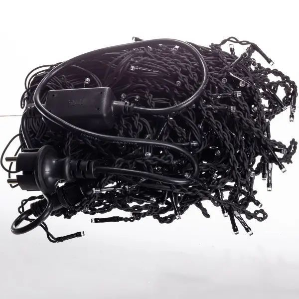 Вулична гірлянда Бахрома 20 м 335 LED гірлянда штора чорний провід Синій 20MBBL Garlando 20MBBL 20MBBL фото