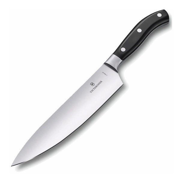 Кухонний ніж Victorinox Grand Maitre Chefs 22 см з чорною ручкою 7.7403.22G 7.7403.22G фото