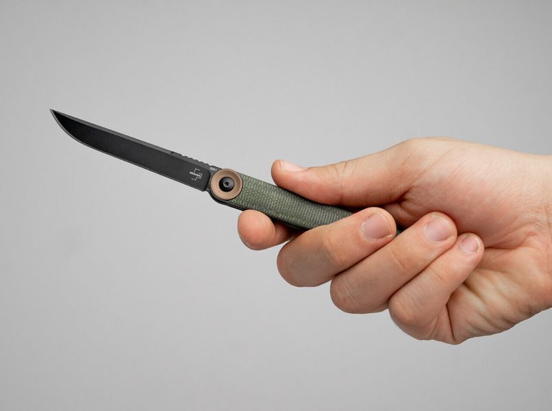 Ніж Boker Plus "Kaizen Green Canvas Micarta" 01BO391 фото