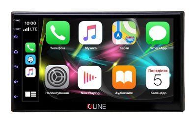 Мультимедіа 2-DIN Qline Dino-1001 Carplay/AndroidAuto 34022-car фото