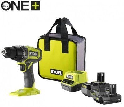 Шурупокрут-дриль акумуляторний Ryobi ONE+ RDD18-2C415S 18В 1х4А&middot;год 1х1.5А&middot;год ЗП 52Нм 450&middot;1750об/хв 1.3кг сумка 5133005612 5133005612 фото