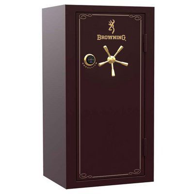 Сейф BROWNING "Medallion" 153x82x66 чорна вишня, золоті ручки, елек.замок M33-BLKCHRY-GLD-E-B фото