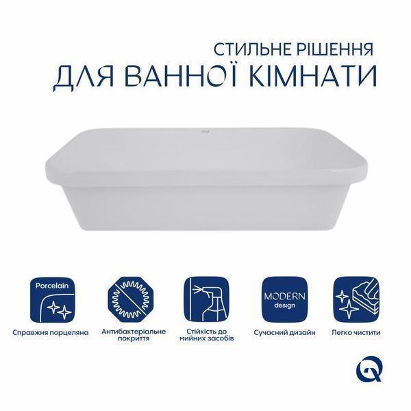 Раковина Qtap Scorpio 615х390х150 White QT1411K491WN SD00053086 фото