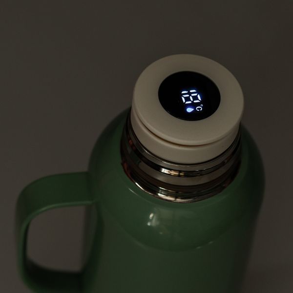 Термос Vacuum з датчиком температури на 820 мл м'ятний HP-14-55M Yiwu HP-14-55M HP-14-55M фото