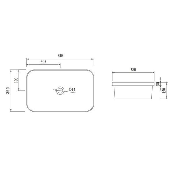 Раковина Qtap Scorpio 615х390х150 White QT1411K491WN SD00053086 фото