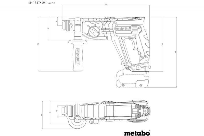 Акумуляторний перфоратор Metabo KH 18 LTX 24 Каркас 601712850 601712850 фото