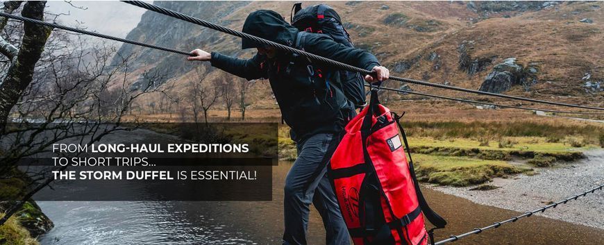 Сумка дорожня водозахисна Highlander Storm Kitbag 65L Red (DB123-RD) 927454 фото