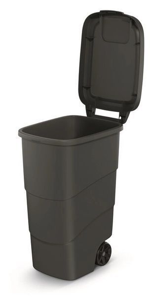 Бак для сміття Prosperplast Wheeler 90 л, антрацит 5905197463308 фото