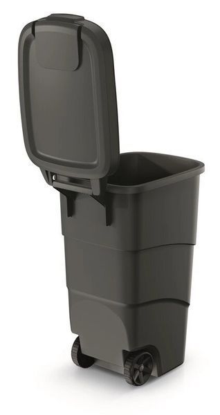 Бак для сміття Prosperplast Wheeler 90 л, антрацит 5905197463308 фото
