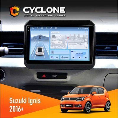Штатна магнітола Suzuki Ignis 2016 Cyclone C9-012 4x64 DSP 4G НФ-00008036 фото