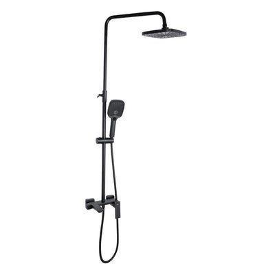 Душова система універсальна Qtap Gemini на три споживача (з виливом) QTGEM111BLM45686 Black Matt SD00051810 фото