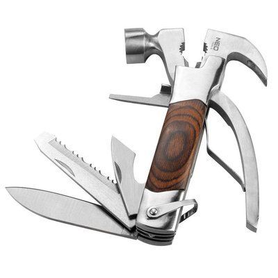 Мультитул Neo Tools, 13в1, молоток, плоскогубці, гайкогубці, кусачки, цвяходер, викрутки 2хSL і PH, пилка, 63-113 63-113 фото