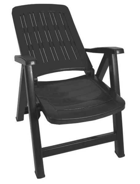 Стілець садовий пластиковий BICA Carmen графіт 8003723400630 8003723400630 фото